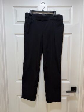 Liz Claiborne Career Black Straight-Leg Dress Pants